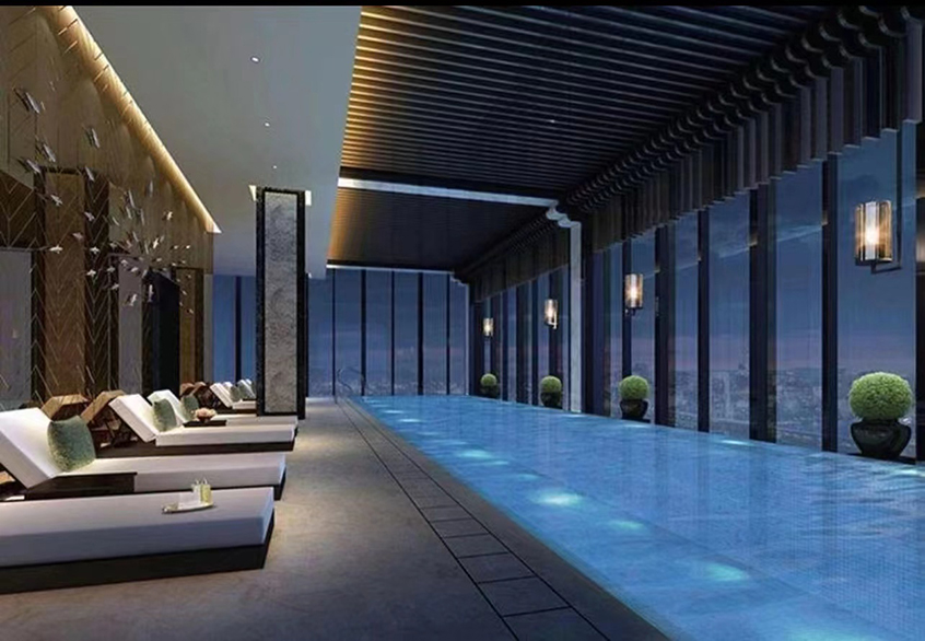 瀚森大厦 地铁1号线【罗宝线】与地铁10号线【坂田线】岗厦地铁站 D出口 游泳池