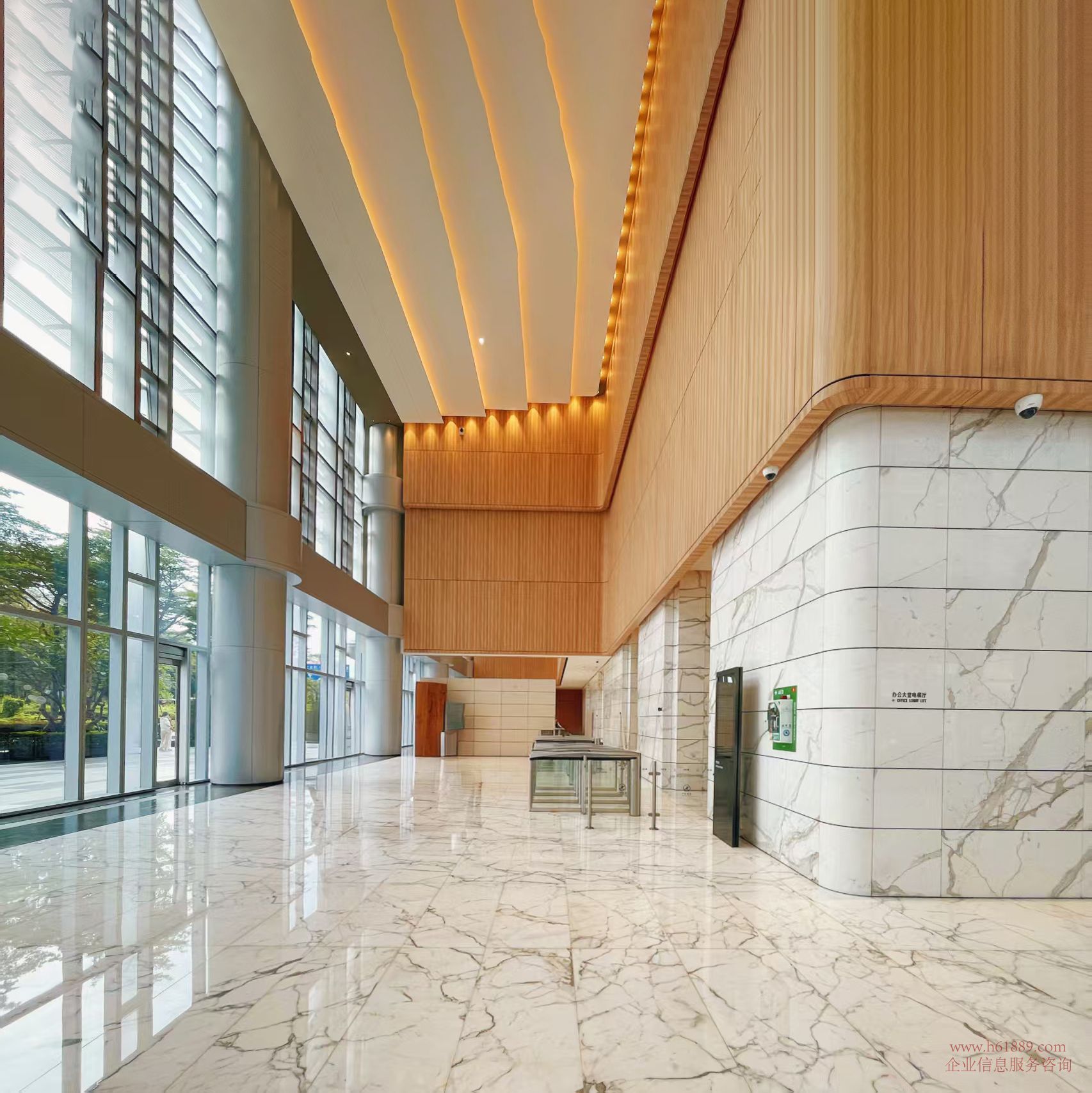 中洲大厦 会展中心地铁站 岗厦北地铁站【深圳之眼】大堂图片