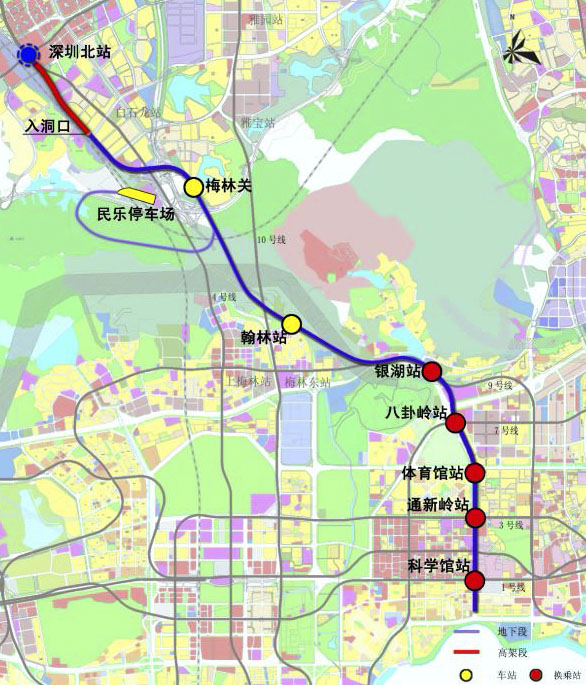 2020年深圳將有7大地鐵開通2346810號線