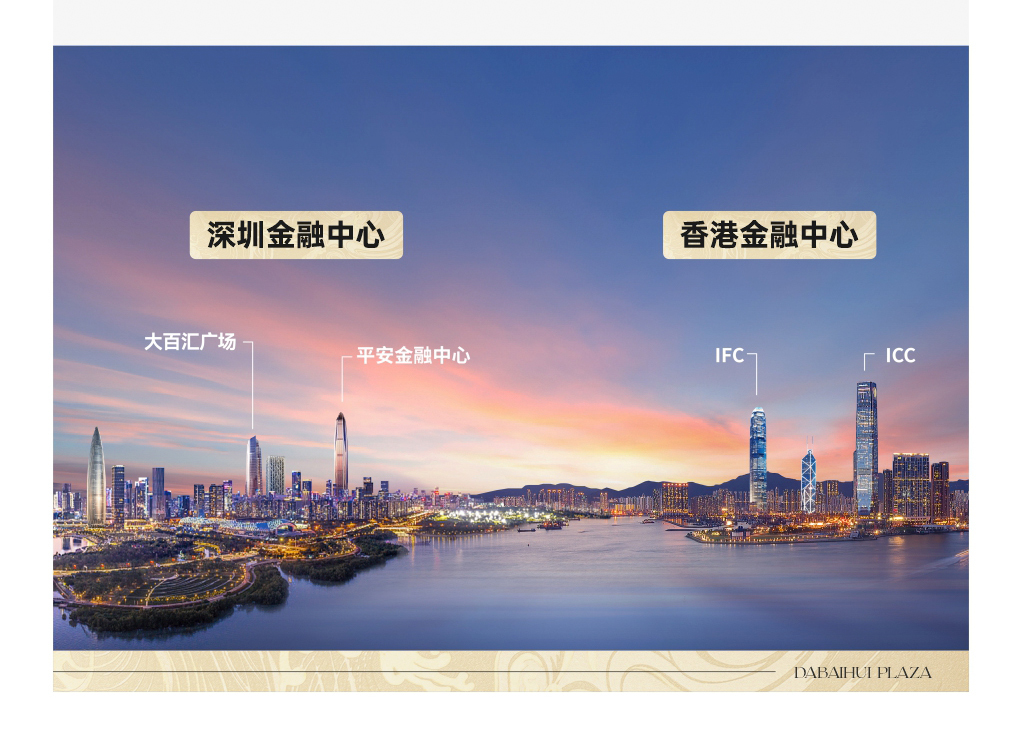 深港金融中心:唯一可售地标资产 香港中环IFC:ICC与深圳福田平安、大百汇广场【私募证券大厦】 共同鼎立亚洲最强金融中心格局:大百汇广场作为湾区首栋政府授牌私募证券大厦 深港金融中心唯一可售地标资产:百汇世界的财富:执掌资本脉动的时代封面